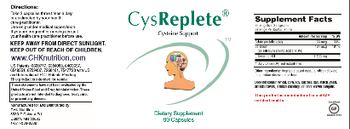 CHK Nutrition CysReplete - supplement