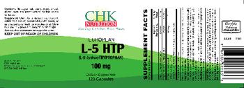 CHK Nutrition European L-5 HTP 100 mg - supplement
