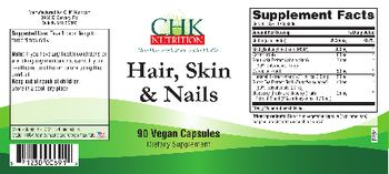 CHK Nutrition Hair, Skin & Nails - supplement