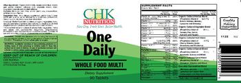CHK Nutrition One Daily - supplement