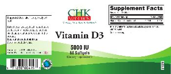 CHK Nutrition Vitamin D3 5000 IU - supplement