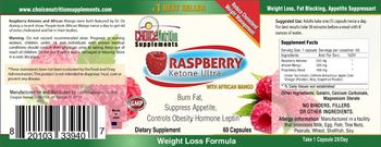 Choice Nutrition Supplements Raspberry Ketone Ultra - supplement