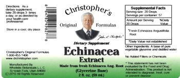 Christopher's Original Formulas Echinacea Extract - supplement
