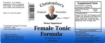 Christopher's Original Formulas Female Tonic Formula - supplement