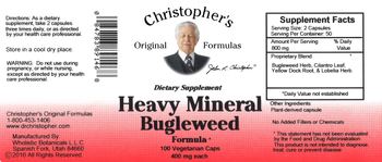 Christopher's Original Formulas Heavy Mineral Bugleweed Formula - supplement