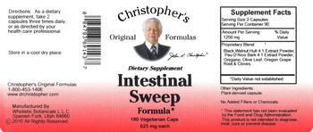 Christopher's Original Formulas Intestinal Sweep Formula - supplement