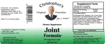Christopher's Original Formulas Joint Formula - supplement