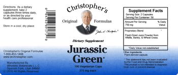 Christopher's Original Formulas Jurassic Green - supplement