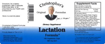 Christopher's Original Formulas Lactation Formula - supplement