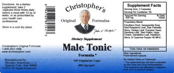 Christopher's Original Formulas Male Tonic Formula - supplement