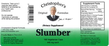 Christopher's Original Formulas Slumber - supplement