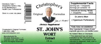 Christopher's Original Formulas St. John's Wort - supplement