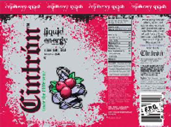 Cintron Beverage Group, LLC. Cintron Liquid Energy Cranberry Splash - energy supplement