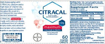 Citracal Citracal Maximum Calcium Citrate - calcium supplement