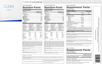 Clean Clean Cleanse Chocolate Cleanse Shake - supplement