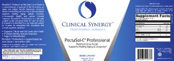 Clinical Synergy Professional Formula PectaSol-C Professional Modified Citrus Pectin - supplement