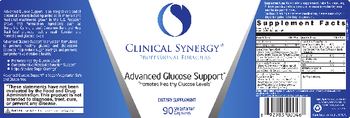 Clinical Synergy Professional Formulas Advanced Glucose Support - supplement