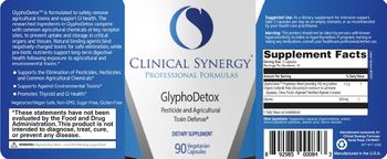 Clinical Synergy Professional Formulas GlyphoDetox - supplement
