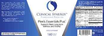 Clinical Synergy Professional Formulas Men's Essentials Plus - supplement