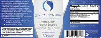 Clinical Synergy Professional Formulas Mycoceutics Adrenal Support - supplement