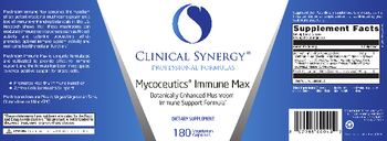 Clinical Synergy Professional Formulas Mycoceutics Immune Max - supplement