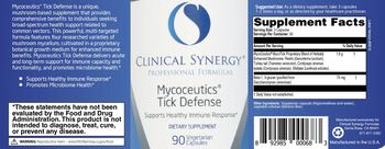 Clinical Synergy Professional Formulas Mycoceutics Tick Defense - supplement