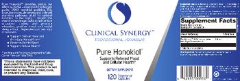 Clinical Synergy Professional Formulas Pure Honokiol - supplement