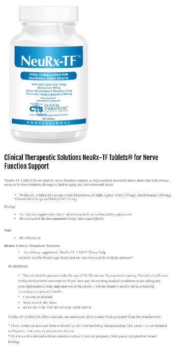 Clinical Therapeutic Solutions NeuRx-TF - supplement