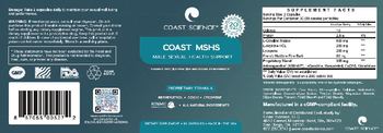 Coast Science Coast MSHS Male Sexual Health Support - supplement