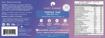Coast Science Fertile One Prenatal Plus - supplement