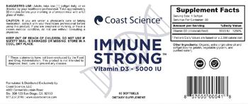 Coast Science Immune Strong Vitamin D3 - 5000 IU - supplement