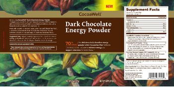CocoaWell Dark Chocolate Energy Powder - supplement