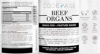 Codeage Beef Organs - supplement