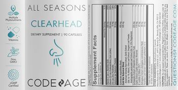 Codeage Clearhead - supplement