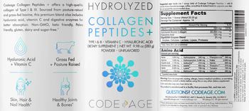 Codeage Collagen Peptides + Powder Unflavored - supplement