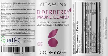 Codeage Elderberry+ Immune Complex Blueberry & Raspberry Flavor - supplement