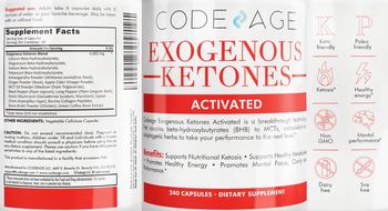 Codeage Exogenous Ketones Activated - supplement