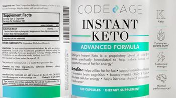 Codeage Instant Keto - supplement