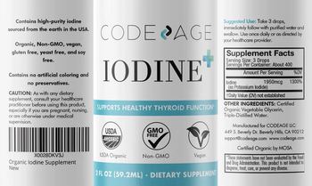 Codeage Iodine + - supplement