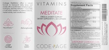 Codeage Meditate - supplement