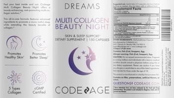 Codeage Multi Collagen Beauty Night - supplement