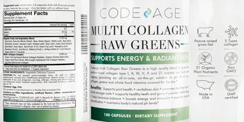 Codeage Multi Collagen Raw Greens - supplement