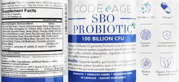 Codeage SBO Probiotic+ 100 Billion CFU - supplement
