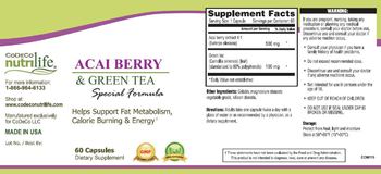 CoDeCo Nutrilife Acai Berry & Green Tea - supplement