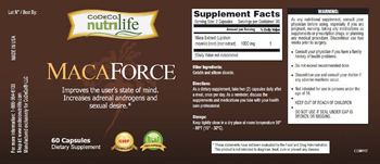 CoDeCo Nutrilife MacaForce - supplement