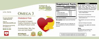 CoDeCo Nutrilife Omega-3 - supplement