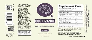 Cognizance Sleep - supplement