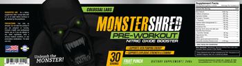 Colossal Labs Monster Shred Fruit Punch - supplement