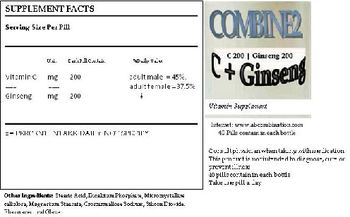Combine2 C + Ginseng - vitamin supplement