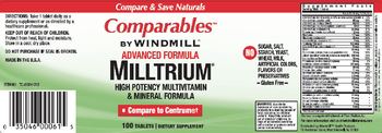 Comparables By Windmill Advanced Formula Milltrium - supplement